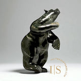28" Dancing Bear by Adamie Qaumagiaq "Nightfall" CURATOR'S CHOICE