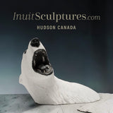 CURATOR'S CHOICE Rare Open Mouth Polar Bear Head by Paul Malliki  *Pearly Whites*