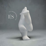 13" Limited Edition Dancing Bear by Johnny Manning (Italian Marble)