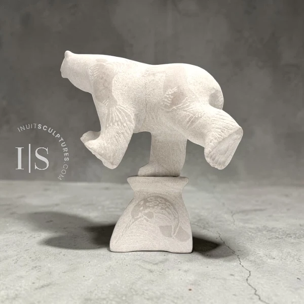 CURATOR'S CHOICE 8" Running Bear by Esau Kripanik *Strikes*
