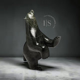 CURATOR'S CHOICE 23" SIGNATURE  Dancing Bear by Ashevak Adla *Grandstand*