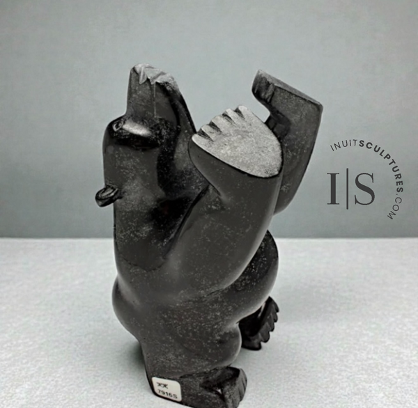 8" 4 Way Dancing Bear by Moe Pootoogook *Push Me Away*