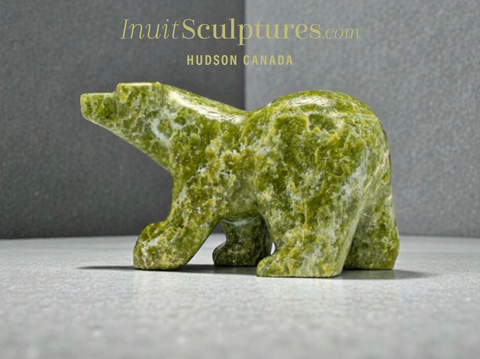 12" Walking Bear by Samayualie Akesuk