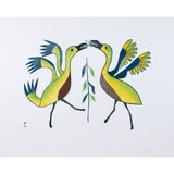 VINTAGE 1981 BIRDS AND MOSQUITOES, KUDJUAKJUK MARY QAYUARYUK (1908-1982)