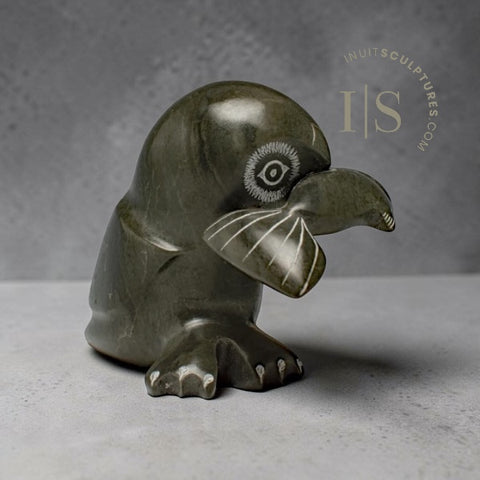 4" Joyful Owl & Fish by Charlie Eyaituq *Buffet Breakfast*