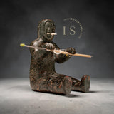 VINTAGE 9" Hunter-Shaman by Nancy Aupaluktuq *Tusk, Tusk, Tusk*