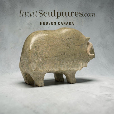 VINTAGE** 8" Muskox by Joamie Aipeelee (1963 - 2020)