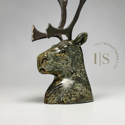 CARIBOU VINTAGE 23 CM par Idris Moss-Davies *Le Roi régnant*
