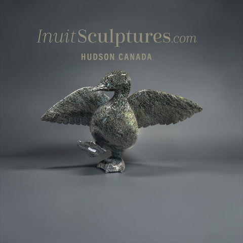 BIG HEARTED 13" Dancing Goose by Pudlalik Shaa *Rudy*