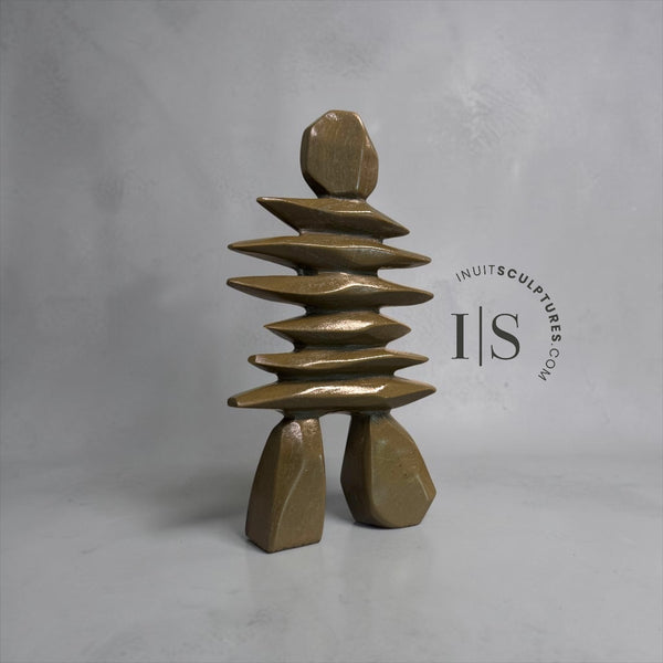 Inukshuk de 8 po par Joe Sala *Guerrier de l'âge du bronze*