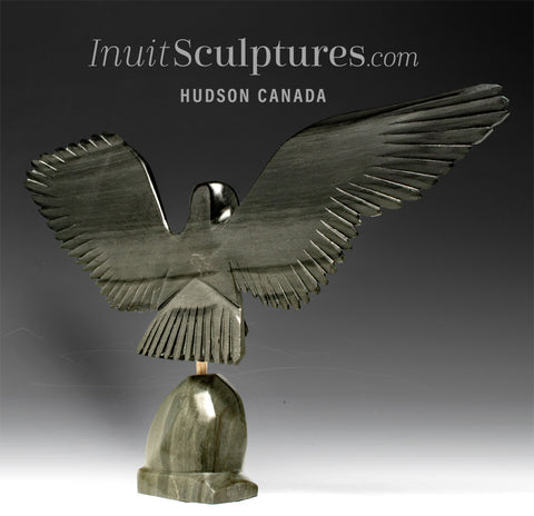 FAIT D'UN GRAND COEUR Faucon de 18 po par Joe Sala *Autorisation d'atterrissage accordée*