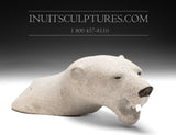 12" Polar Bear Head by Joseph Suqsiaq Gjoa Haven *Warrior Heart*