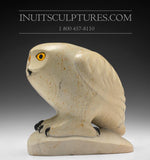 10" SIGNATURE Owl by Elite Master Carver Manasie Akpaliapik *Sunny*