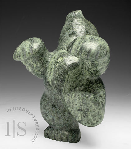 6" Dancing Bear by Markoosie Papigatok