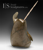 21" Narwhal by Nalenik Temela *Old Wood*