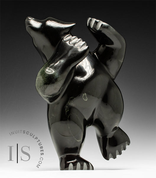 CURATOR'S CHOICE  BOLD 12" Two-Way Dancing Bear by Ottokie Samayualie