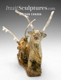 VINTAGE 9" SIGNATURE Caribou by Pavinak Petaulassie *Tundra Love* CURATOR'S CHOICE