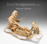 10" SIGNATURE Inuk and his Dog by Peter K. *Chinook*