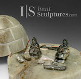 VINTAGE** Igloo Scene by R. Pavilooq