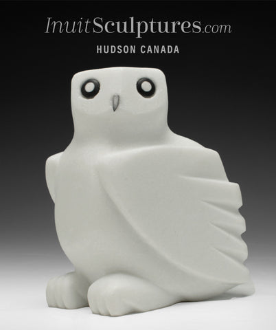 8" Snowy Owl by Sam Qiatsuk *Vanilla Ice Cream*