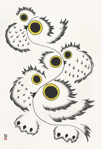 2023 Swirling Owls by PADLOO SAMAYUALIE 27
