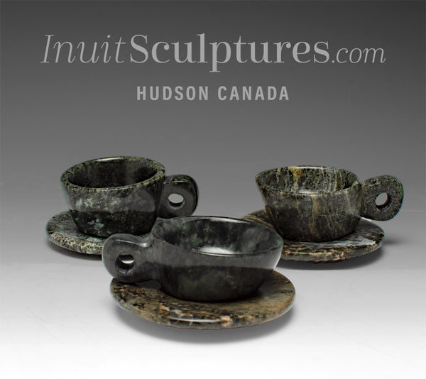 RÉSERVÉ** Lot de 6 tasses à thé par Tapaunagi Qatsiya *Bienvenue, voisin*