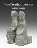 VINTAGE 4" Yup'ik  Couple  PRE-Soviet USSR  1967  *Patience*