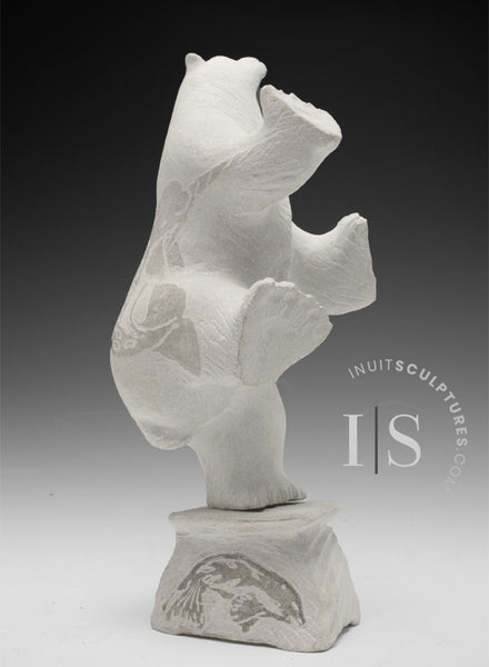 10” 4 Way Dancing Bear by Esau Kripanik *On A Pedestal*