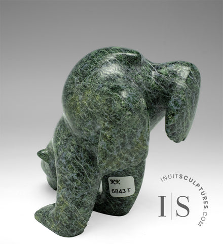 6" Dancing Bear by Markoosie Papigatok