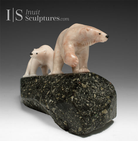 7" Walking Bears Mother and Cub by Derrald Taylor