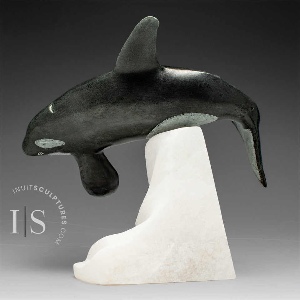 Orca Inuktitut Orca Whales Derrald Taylor Inuit Sculptures Art – Inuit Sculptures Art ...