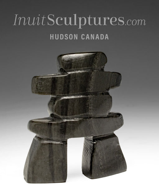 2" Inukshuk by Simeonie Iqaluq
