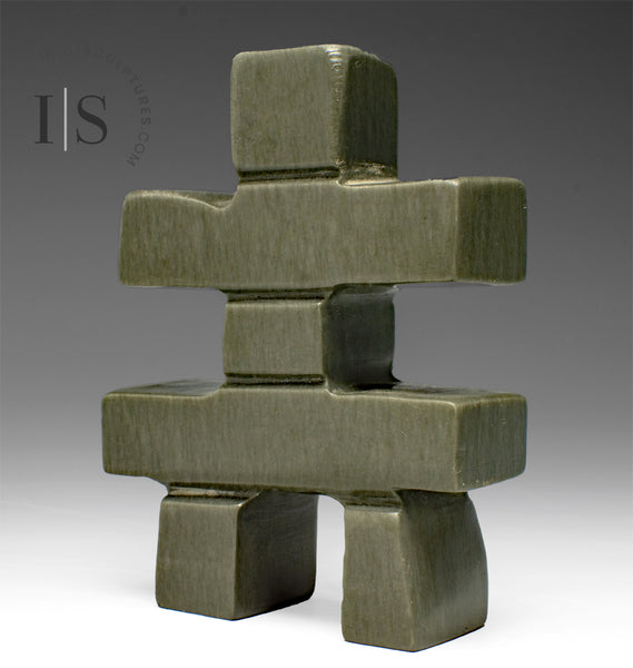 Inukshuk de 10 cm par Josie Ohaytook *Ohaytook n° 1*