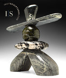 Inukshuk SIGNATURE 17" par Paul Bruneau *Shale*