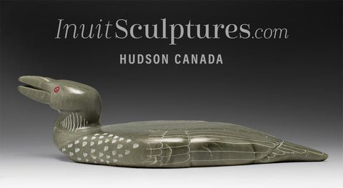 Loon de 12 po par Isaac Amitook *Épaisse soupe aux pois*