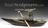12" Inuk in his Kayak by Jimmy Iqaluq