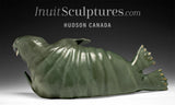 14" SIGNATURE Walrus by  Jimmy Iqaluq