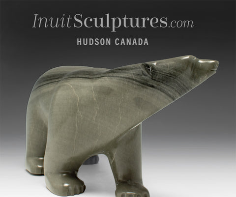 10" Graceful Walking Bear by Samwillie Amagoalik