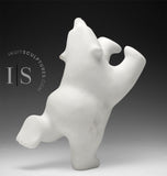 9" Limited Edition Dancing Bear by Johnny Manning *Harbour* (Italian Marble)
