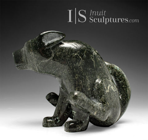 Chien assis de 25 cm par Kellyapik Etidloie *Bon chien*