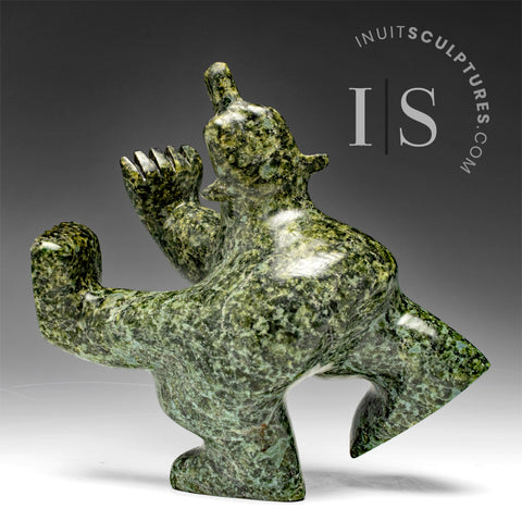 7" 4 Way Diving Bear by Moe Pootoogook *Wide Load*