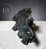 VINTAGE 22" Bonded Bear and Walrus  LAST Masterpiece of Elite Master Carver Nuna Parr *Never Apart*