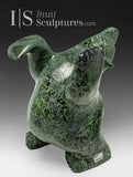 Ours dansant SIGNATURE de 14 po par Elite Carver Nuna Parr *Fenêtre Tiffany* À PORTÉE DE MAIN$$