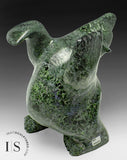 Ours dansant SIGNATURE de 14 po par Elite Carver Nuna Parr *Fenêtre Tiffany* À PORTÉE DE MAIN$$