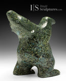 Ours dansant SIGNATURE de 14 po par Elite Carver Nuna Parr *Fenêtre Tiffany* À PORTÉE DE MAIN$$