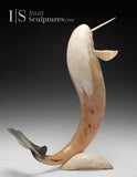 21" Muskox Horn Narwhal  by Paul Malliki *Neptune* CURATOR'S CHOICE