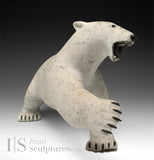12" Polar Bear Cub on Rock by Paul Malliki CURATOR'S CHOICE