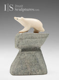 Ours ivoire miniature 3" par Simon Kudlistiak *Diamond Girl*