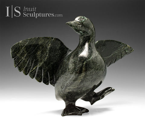 12" SIGNATURE Dancing Goose  by Pudlalik Shaa