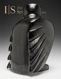 9" SIGNATURE Perfectly Polished Owl by Sam Qiatsuk *Black Lava*